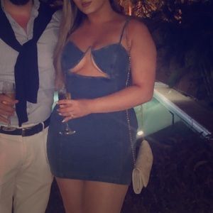 Denim stretchy dress